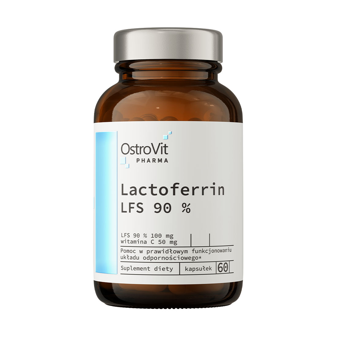 Уцінка! Лактоферин OstroVit Pharma Laktoferrin LFS 90%, 60 капсул