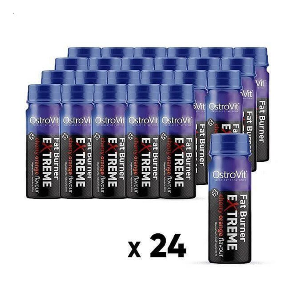 Уцінка! Жироспалювач OstroVit Fat Burner Extreme Shot Вишня та апельсин, в рідині, 20*80 мл